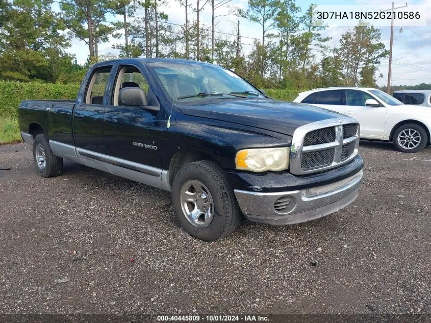 3D7HA18N52G210586 2002 Dodge Ram 1500 St