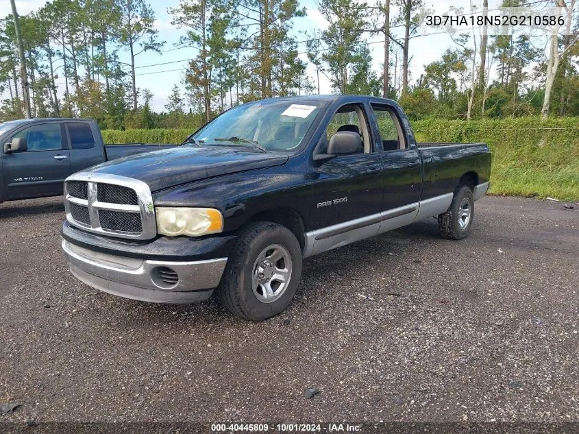 2002 Dodge Ram 1500 St VIN: 3D7HA18N52G210586 Lot: 40445809