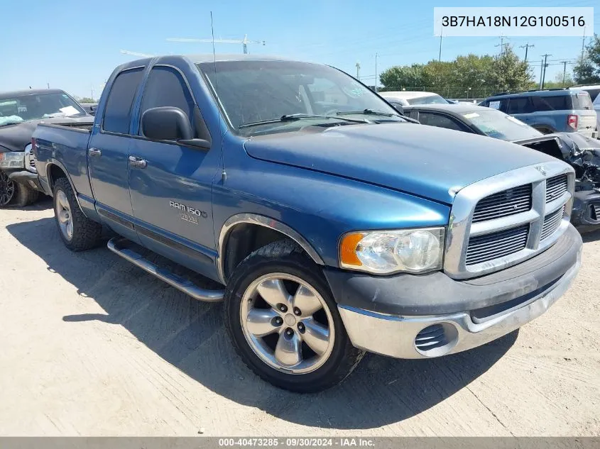 2002 Dodge Ram 1500 St VIN: 3B7HA18N12G100516 Lot: 40473285