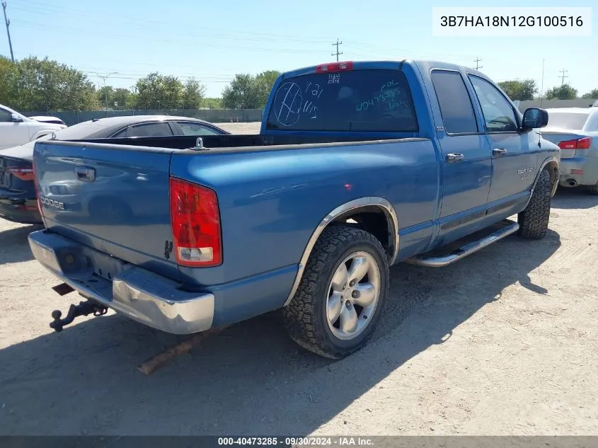 3B7HA18N12G100516 2002 Dodge Ram 1500 St