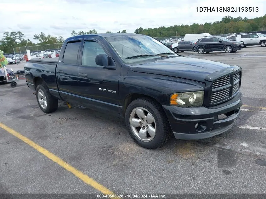 1D7HA18N32J193513 2002 Dodge Ram 1500 St