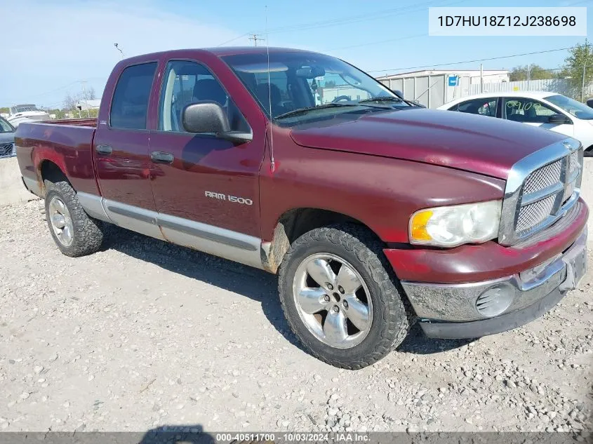 2002 Dodge Ram 1500 St VIN: 1D7HU18Z12J238698 Lot: 40511700