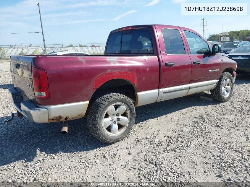 2002 Dodge Ram 1500 St VIN: 1D7HU18Z12J238698 Lot: 40511700