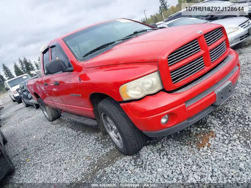 2002 Dodge Ram 1500 St VIN: 1D7HU18Z92J128644 Lot: 40535026