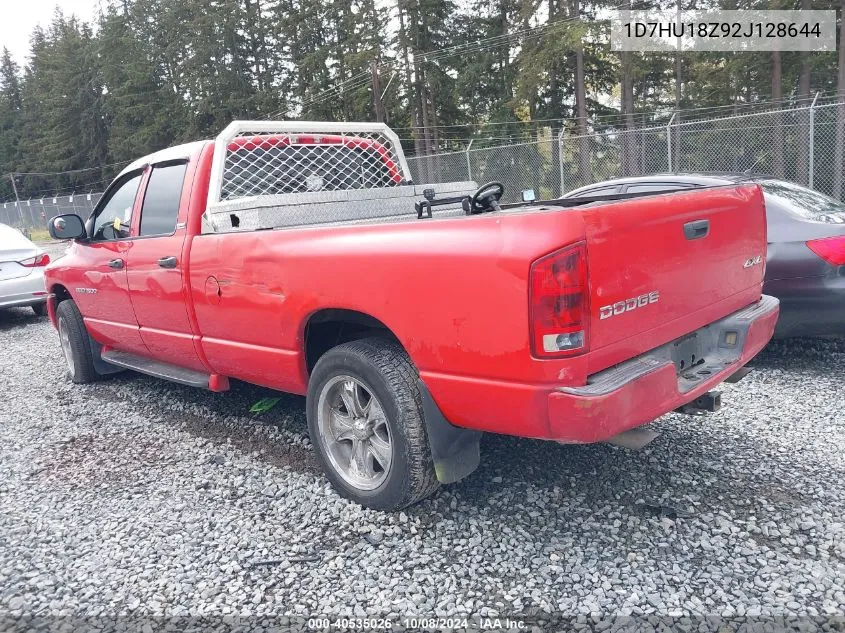 2002 Dodge Ram 1500 St VIN: 1D7HU18Z92J128644 Lot: 40535026