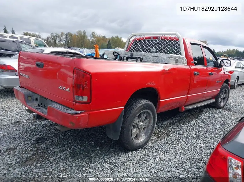 2002 Dodge Ram 1500 St VIN: 1D7HU18Z92J128644 Lot: 40535026