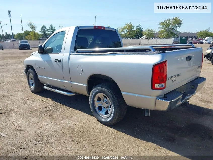 2002 Dodge Ram 1500 St VIN: 1D7HA16K52J228044 Lot: 40548530