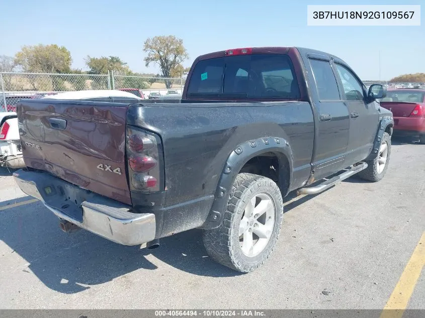 2002 Dodge Ram 1500 St VIN: 3B7HU18N92G109567 Lot: 40564494