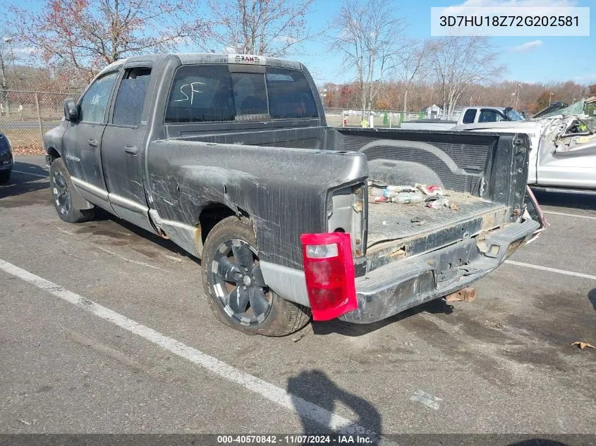 2002 Dodge Ram 1500 St VIN: 3D7HU18Z72G202581 Lot: 40570842