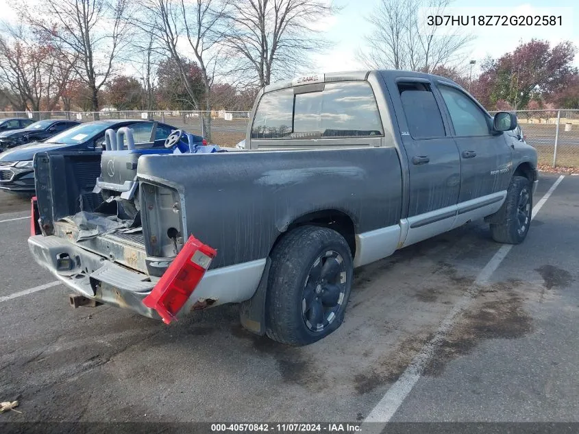 2002 Dodge Ram 1500 St VIN: 3D7HU18Z72G202581 Lot: 40570842