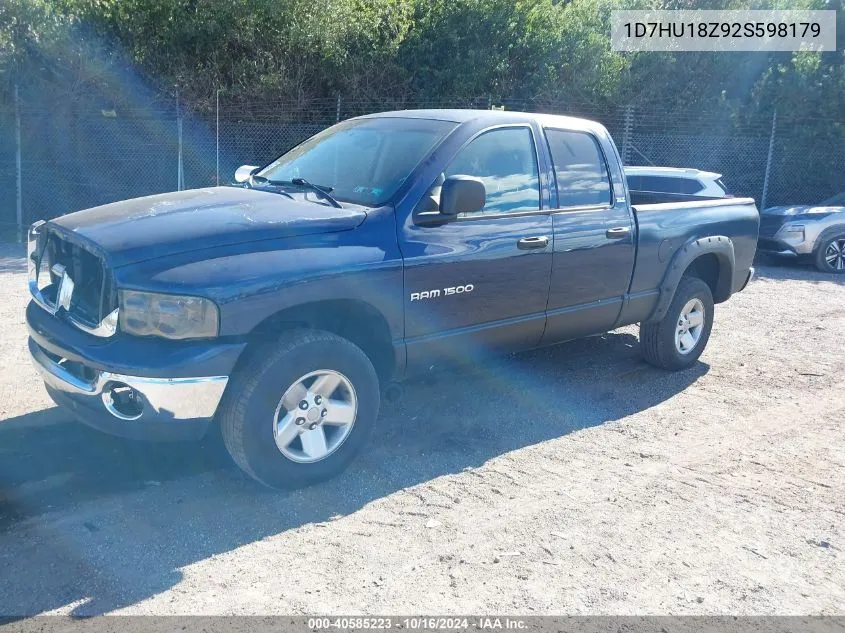 1D7HU18Z92S598179 2002 Dodge Ram 1500 St