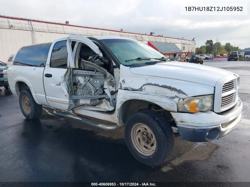 2002 Dodge Ram 1500 St VIN: 1B7HU18Z12J105952 Lot: 40606953