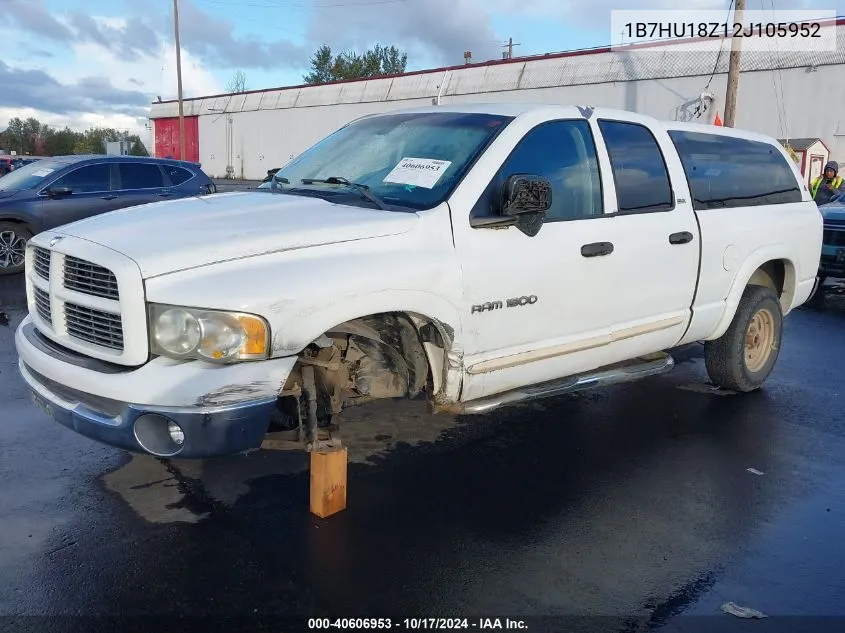 2002 Dodge Ram 1500 St VIN: 1B7HU18Z12J105952 Lot: 40606953