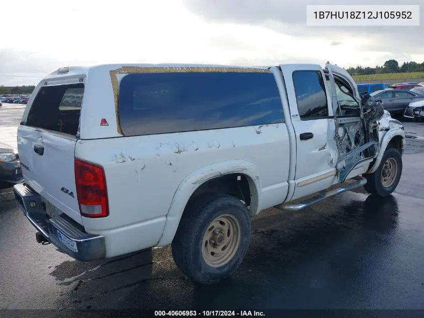 2002 Dodge Ram 1500 St VIN: 1B7HU18Z12J105952 Lot: 40606953