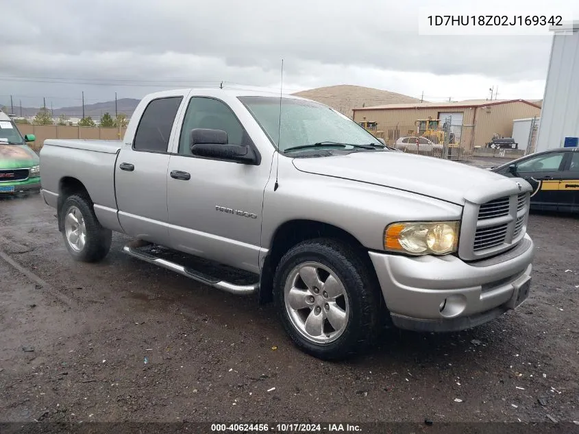 2002 Dodge Ram 1500 St VIN: 1D7HU18Z02J169342 Lot: 40624456