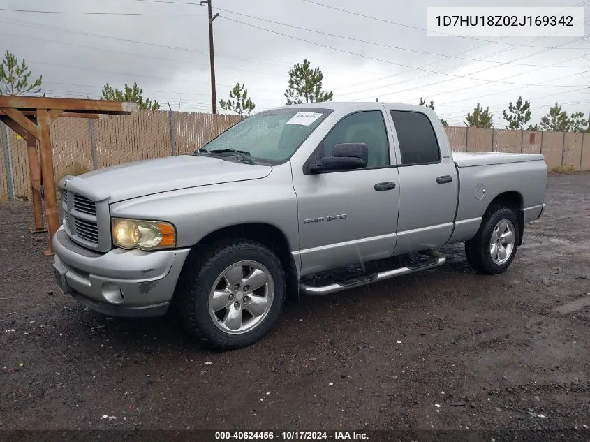 2002 Dodge Ram 1500 St VIN: 1D7HU18Z02J169342 Lot: 40624456