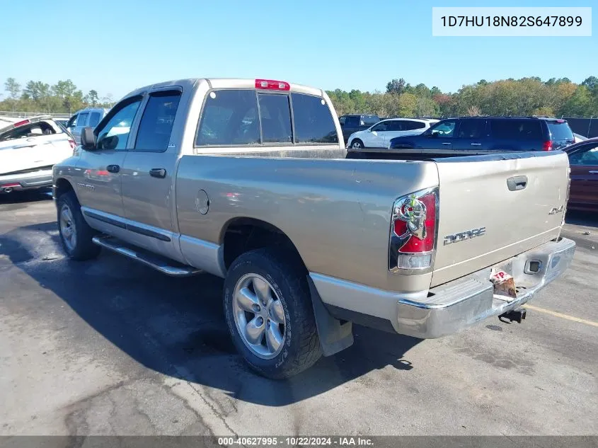 2002 Dodge Ram 1500 St VIN: 1D7HU18N82S647899 Lot: 40627995