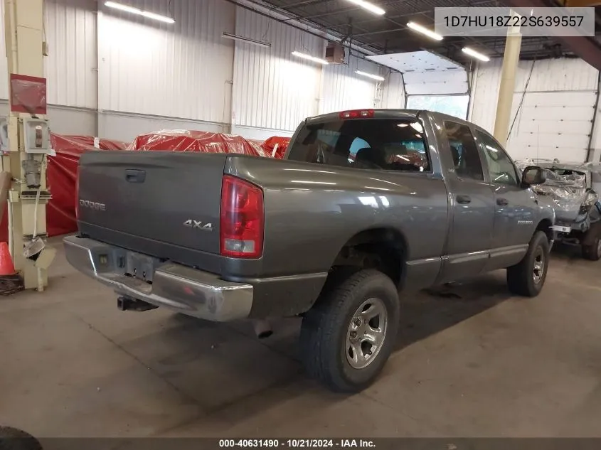 2002 Dodge Ram 1500 VIN: 1D7HU18Z22S639557 Lot: 40631490