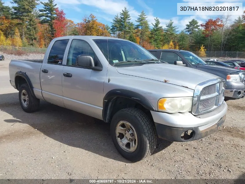 2002 Dodge Ram 1500 St VIN: 3D7HA18N82G201817 Lot: 40659797