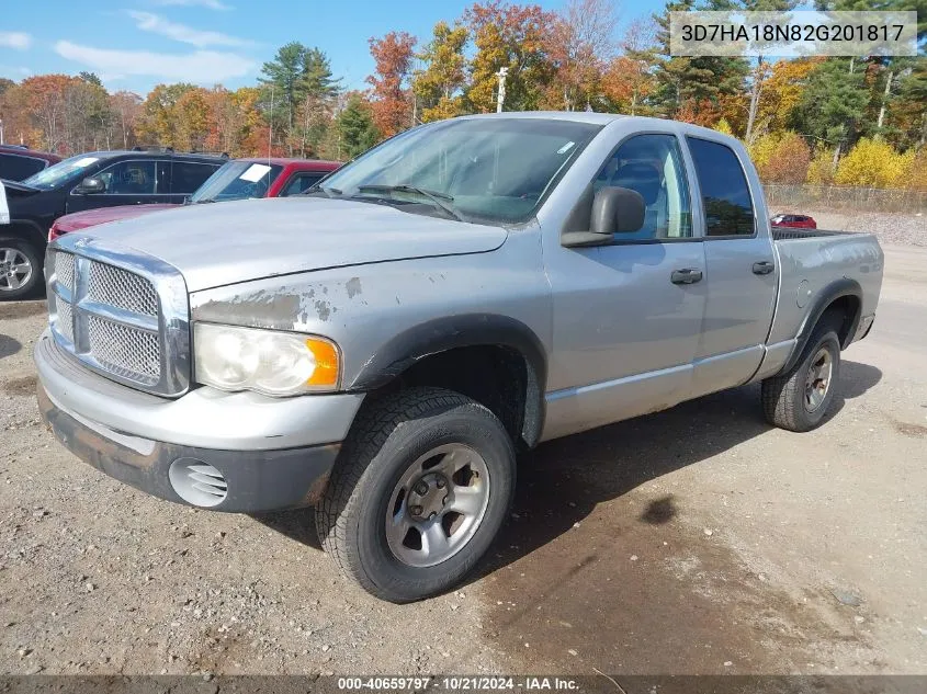 2002 Dodge Ram 1500 St VIN: 3D7HA18N82G201817 Lot: 40659797