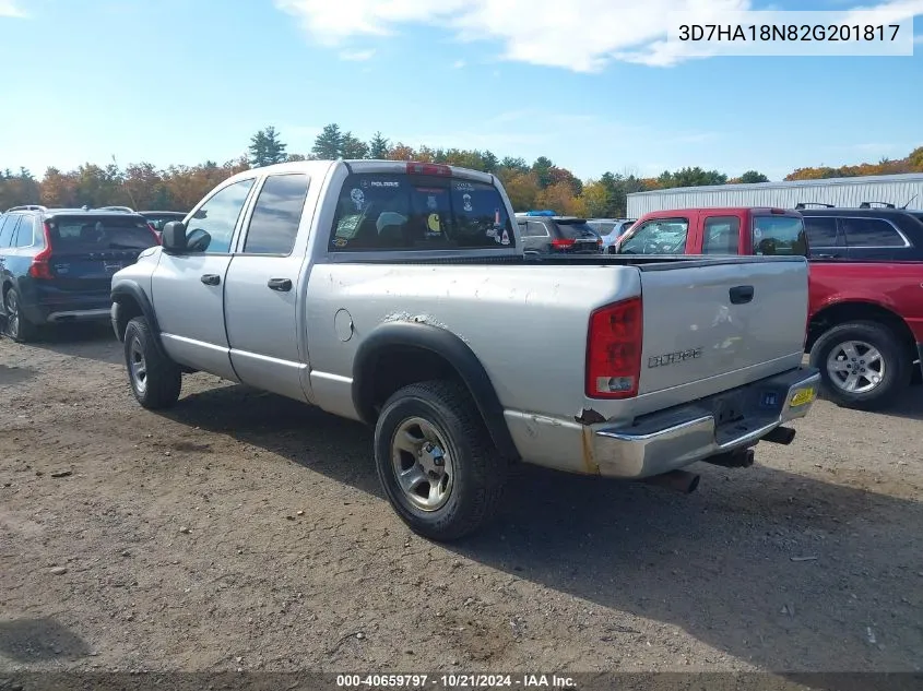 2002 Dodge Ram 1500 St VIN: 3D7HA18N82G201817 Lot: 40659797