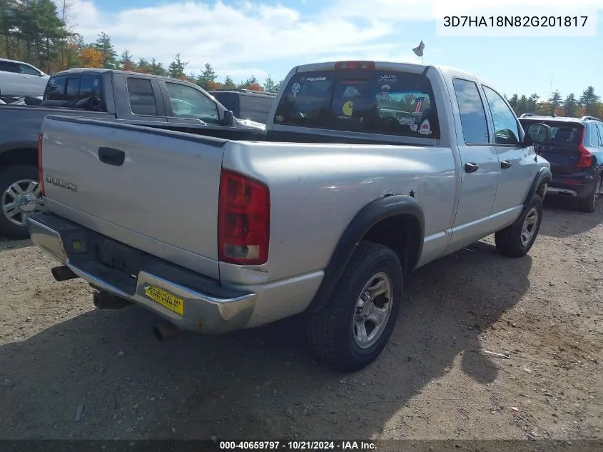 2002 Dodge Ram 1500 St VIN: 3D7HA18N82G201817 Lot: 40659797