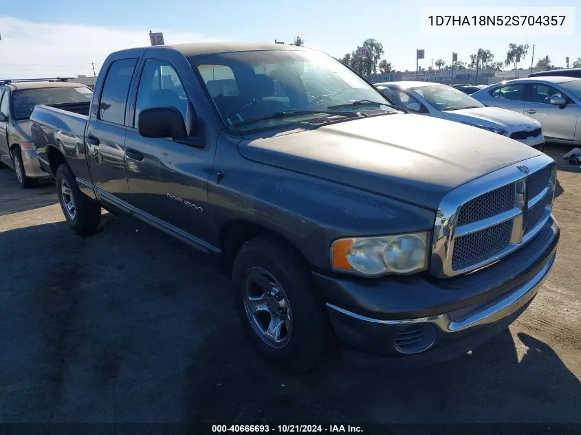 1D7HA18N52S704357 2002 Dodge Ram 1500 St