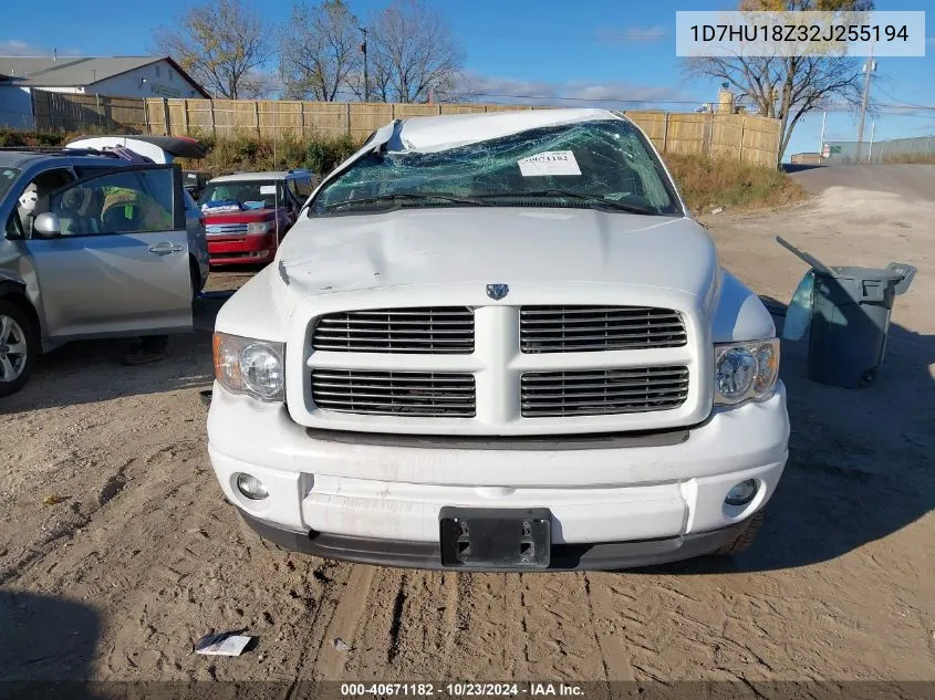 2002 Dodge Ram 1500 St VIN: 1D7HU18Z32J255194 Lot: 40671182