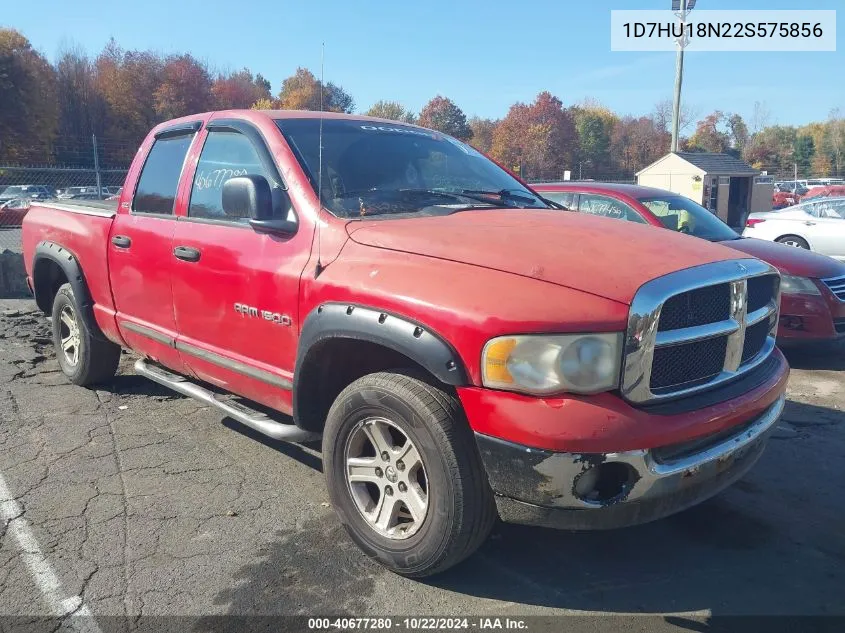 2002 Dodge Ram 1500 St VIN: 1D7HU18N22S575856 Lot: 40677280