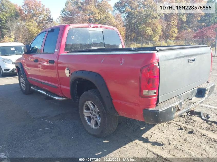 2002 Dodge Ram 1500 St VIN: 1D7HU18N22S575856 Lot: 40677280