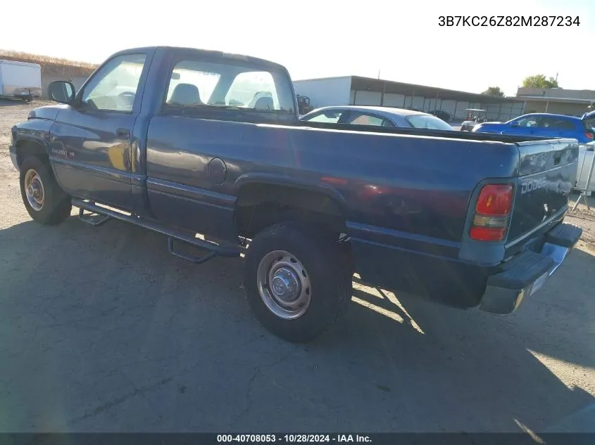 2002 Dodge Ram 2500 St VIN: 3B7KC26Z82M287234 Lot: 40708053