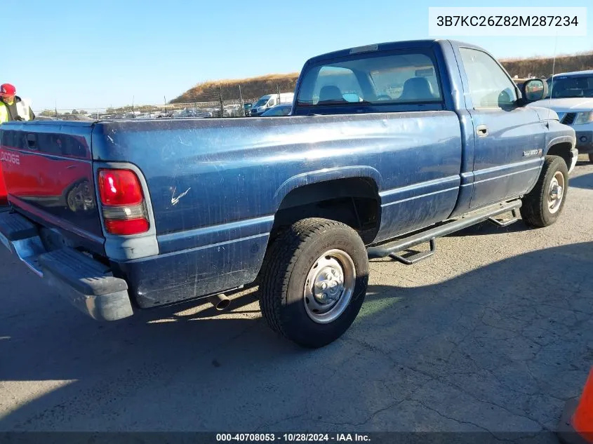 2002 Dodge Ram 2500 St VIN: 3B7KC26Z82M287234 Lot: 40708053