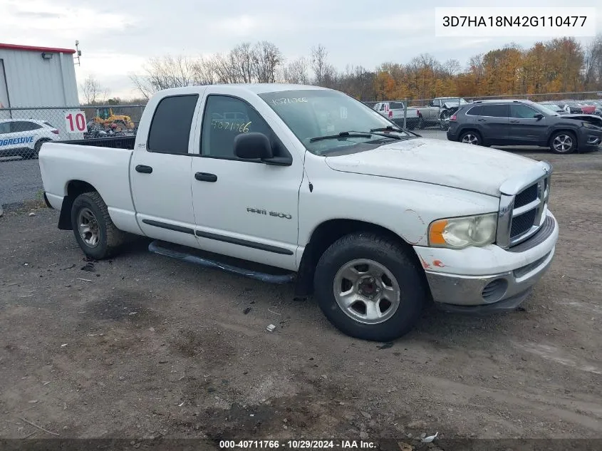 2002 Dodge Ram 1500 St VIN: 3D7HA18N42G110477 Lot: 40711766