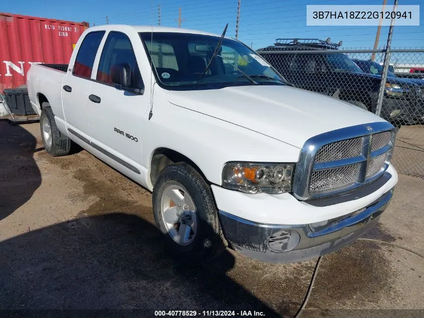 2002 Dodge Ram 1500 St VIN: 3B7HA18Z22G120941 Lot: 40778529