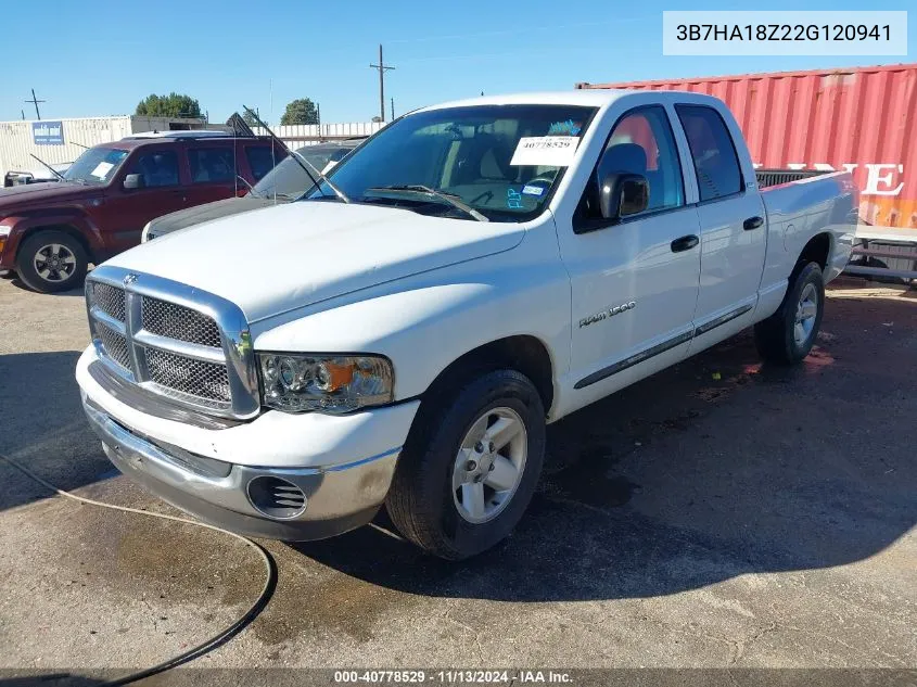 2002 Dodge Ram 1500 St VIN: 3B7HA18Z22G120941 Lot: 40778529