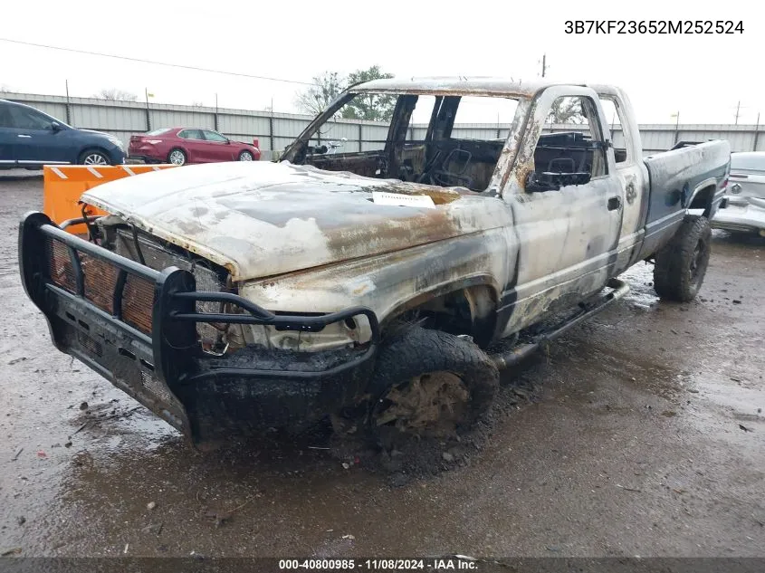 2002 Dodge Ram 2500 St VIN: 3B7KF23652M252524 Lot: 40800985