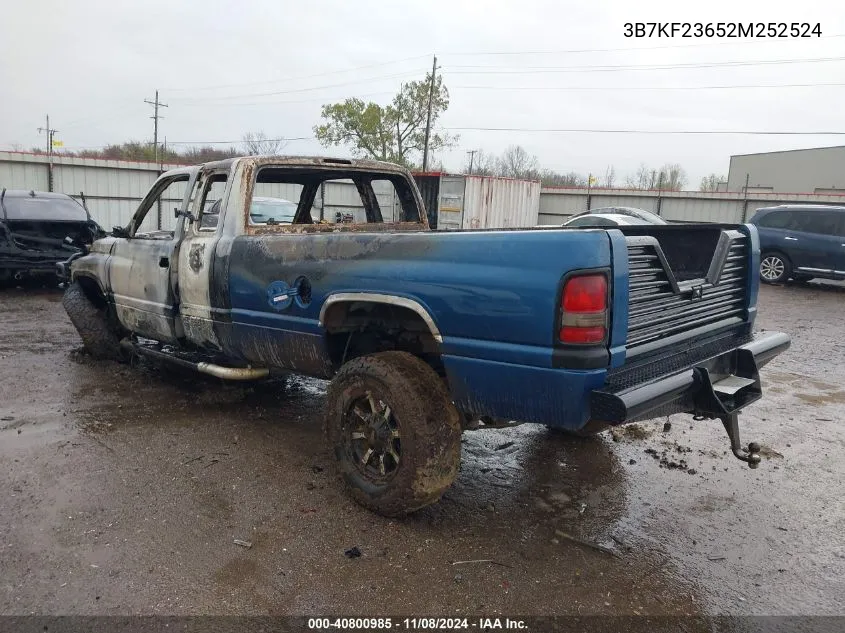 2002 Dodge Ram 2500 St VIN: 3B7KF23652M252524 Lot: 40800985