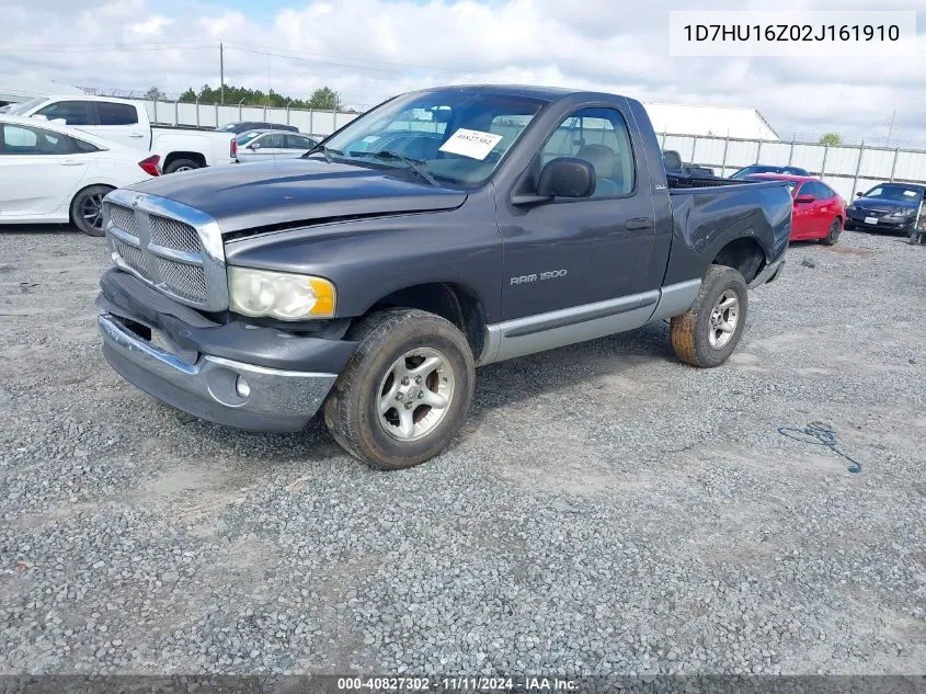 2002 Dodge Ram 1500 St VIN: 1D7HU16Z02J161910 Lot: 40827302