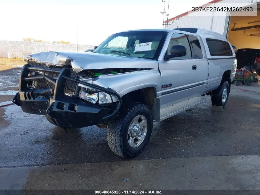 2002 Dodge Ram 2500 St VIN: 3B7KF23642M262493 Lot: 40845925