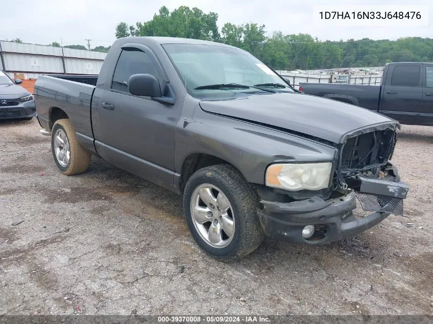 2003 Dodge Ram 1500 Slt/Laramie/St VIN: 1D7HA16N33J648476 Lot: 39370008