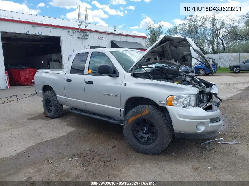 2003 Dodge Ram 1500 Slt/Laramie/St VIN: 1D7HU18D43J623291 Lot: 39409618