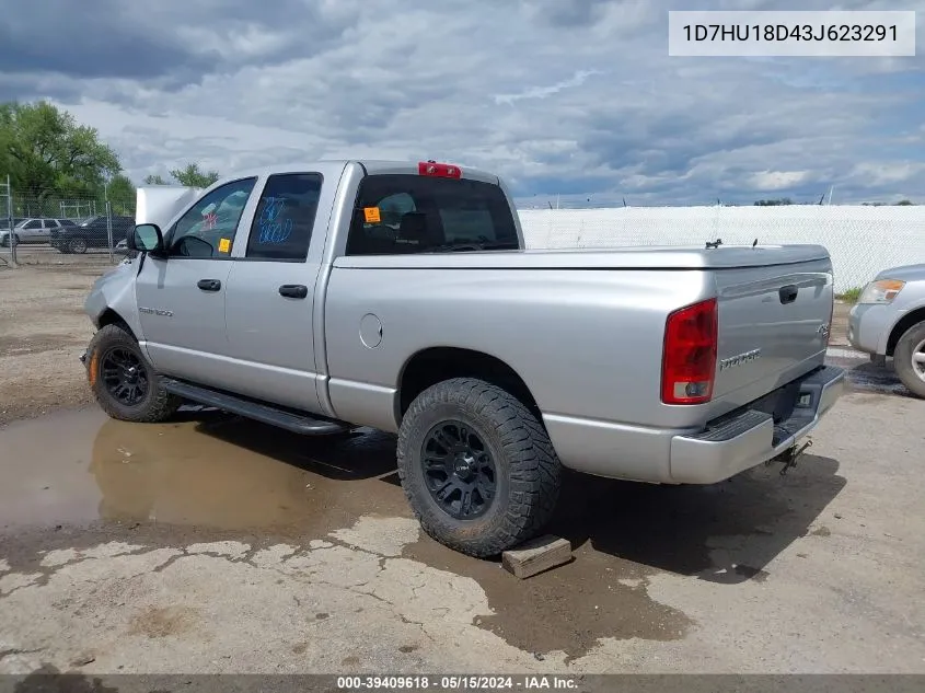 2003 Dodge Ram 1500 Slt/Laramie/St VIN: 1D7HU18D43J623291 Lot: 39409618