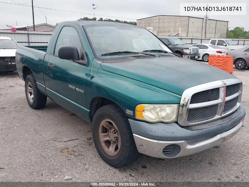 2003 Dodge Ram 1500 Slt/Laramie/St VIN: 1D7HA16D13J618741 Lot: 39509862