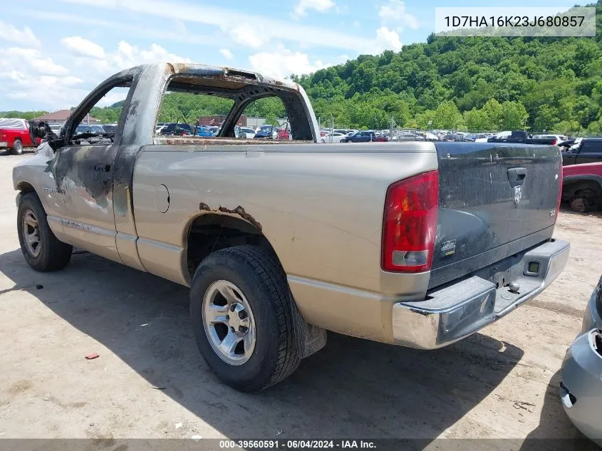 1D7HA16K23J680857 2003 Dodge Ram 1500 St