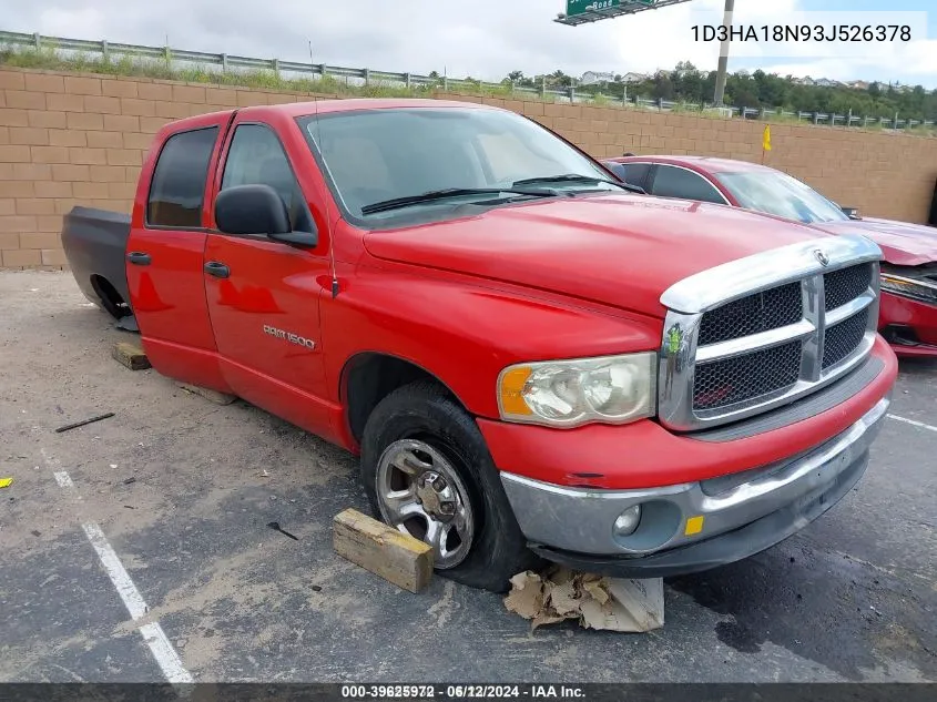 2003 Dodge Ram 1500 Slt/Laramie/St VIN: 1D3HA18N93J526378 Lot: 39625972