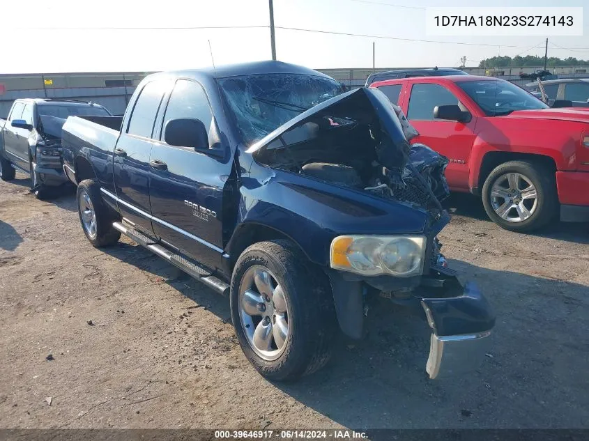 2003 Dodge Ram 1500 Slt/Laramie/St VIN: 1D7HA18N23S274143 Lot: 39646917