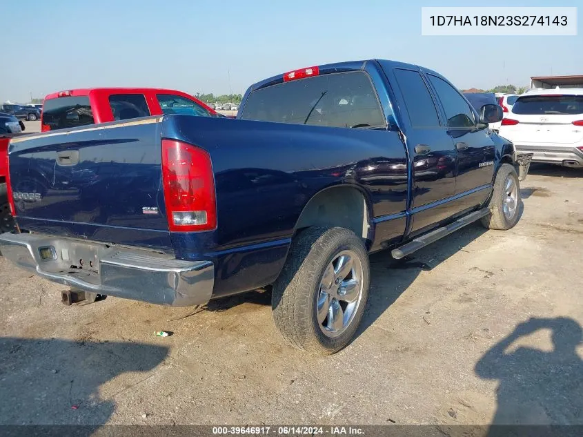 1D7HA18N23S274143 2003 Dodge Ram 1500 Slt/Laramie/St