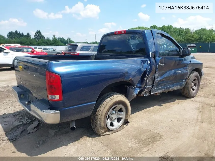 2003 Dodge Ram 1500 St VIN: 1D7HA16K33J676414 Lot: 39717520