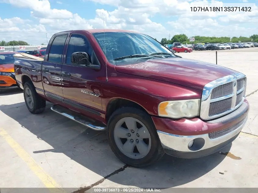 2003 Dodge Ram 1500 VIN: 1D7HA18N13S371432 Lot: 39736873