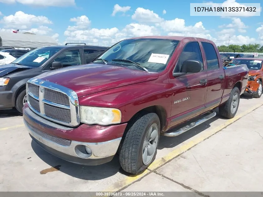 2003 Dodge Ram 1500 VIN: 1D7HA18N13S371432 Lot: 39736873